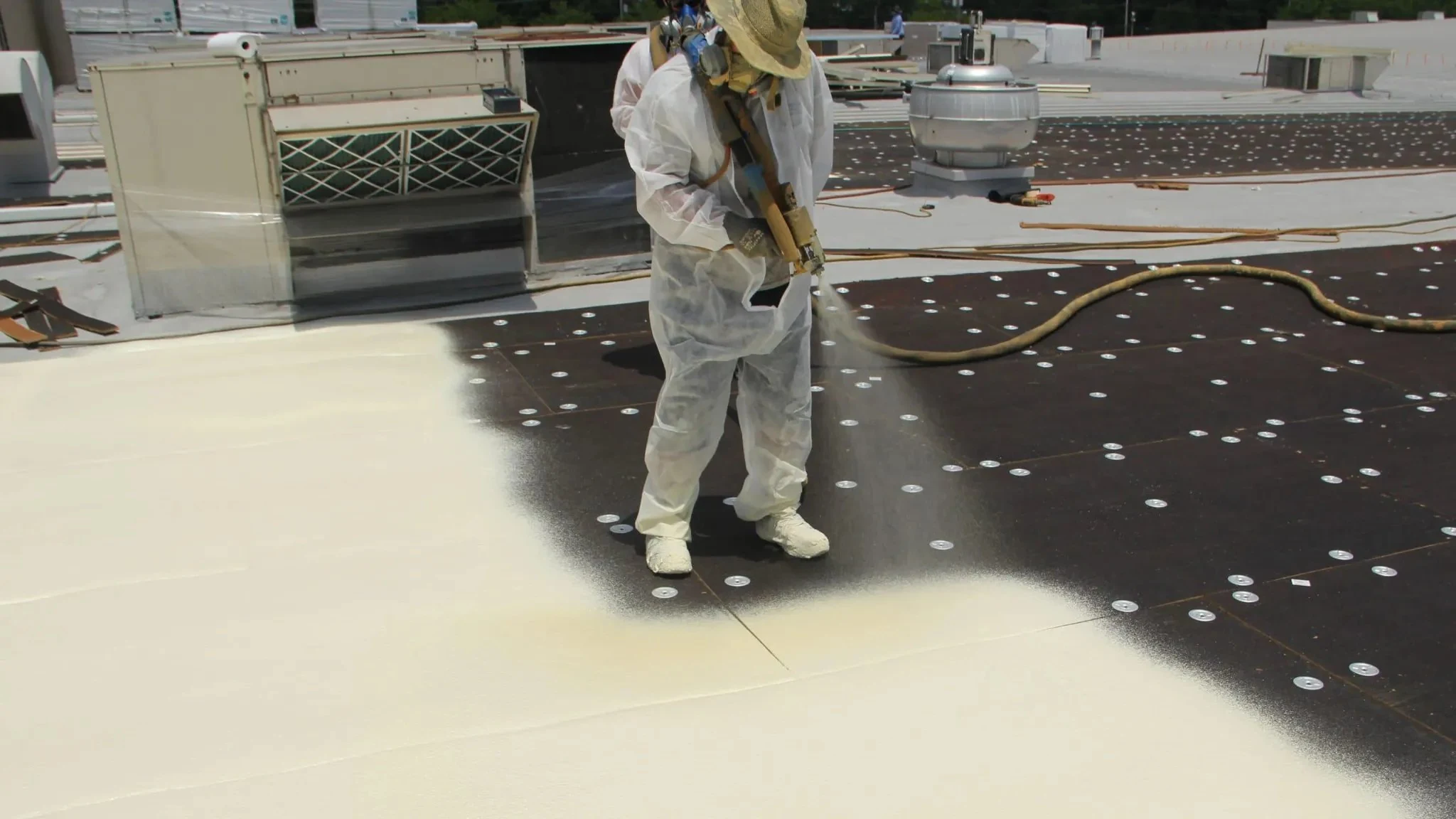 Commercial roof coating